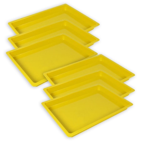 Romanoff Medium Creativitray, Yellow, 6PK 36803